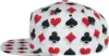 Card Poker Cute Print Flat Brim Bill Hats for Men-Snapback Hats Adjustable Baseball Cap Trucker Hats Black 4