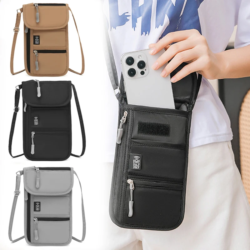 Compact Multi-Functional Travel Neck Wallet & Anti-Theft Chest Bag