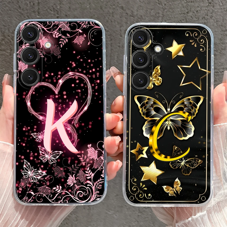 Yellow Star Butterfly Clear Shell Case - Stylish Protective Cover