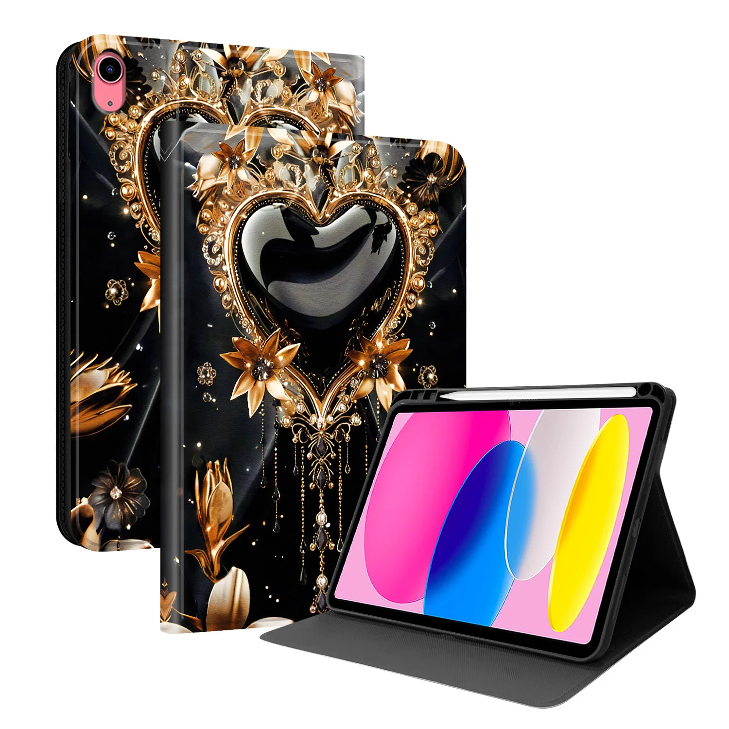 Universal Tablet Case with Pencil Holder and Protector Cover