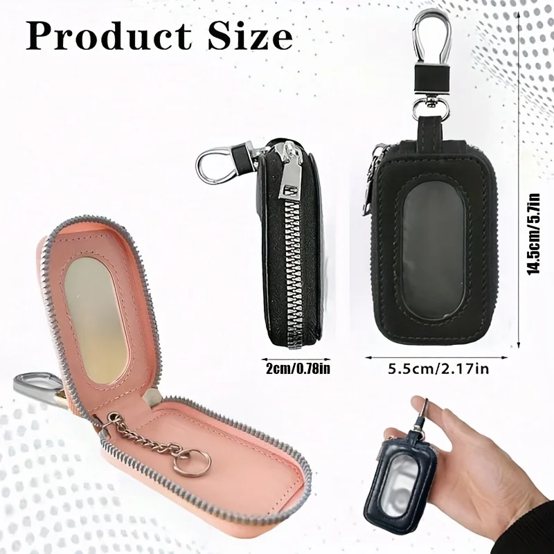 Premium PU Leather Key Holder Pouch