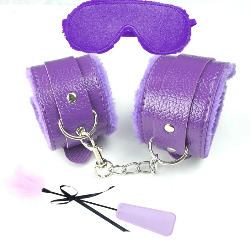 Kit de sujeción de Bondage BDSM, cepillo de plumas romántico, palo de burlas, esposas. 1 Kit de sujeción de Bondage BDSM, cepillo de plumas romántico, palo de burlas, esposas. 1