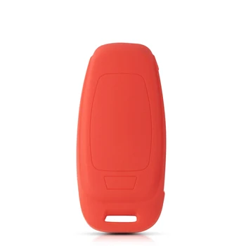 Cover chiave telecomando per Audi A6L A7 A8 A8L E-tron Q8 C8 2019 Silicone - Portachiavi portachiavi auto chiave custodia in Silicone per Audi A6L A7 A8 A8L E tron