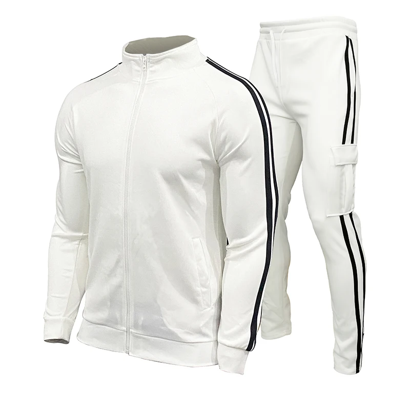 Zipper Stand Collar Workout Set Men's Sweatshirt & Sweatshirt, Running, Fitness Clothing, New, 2022, 2024