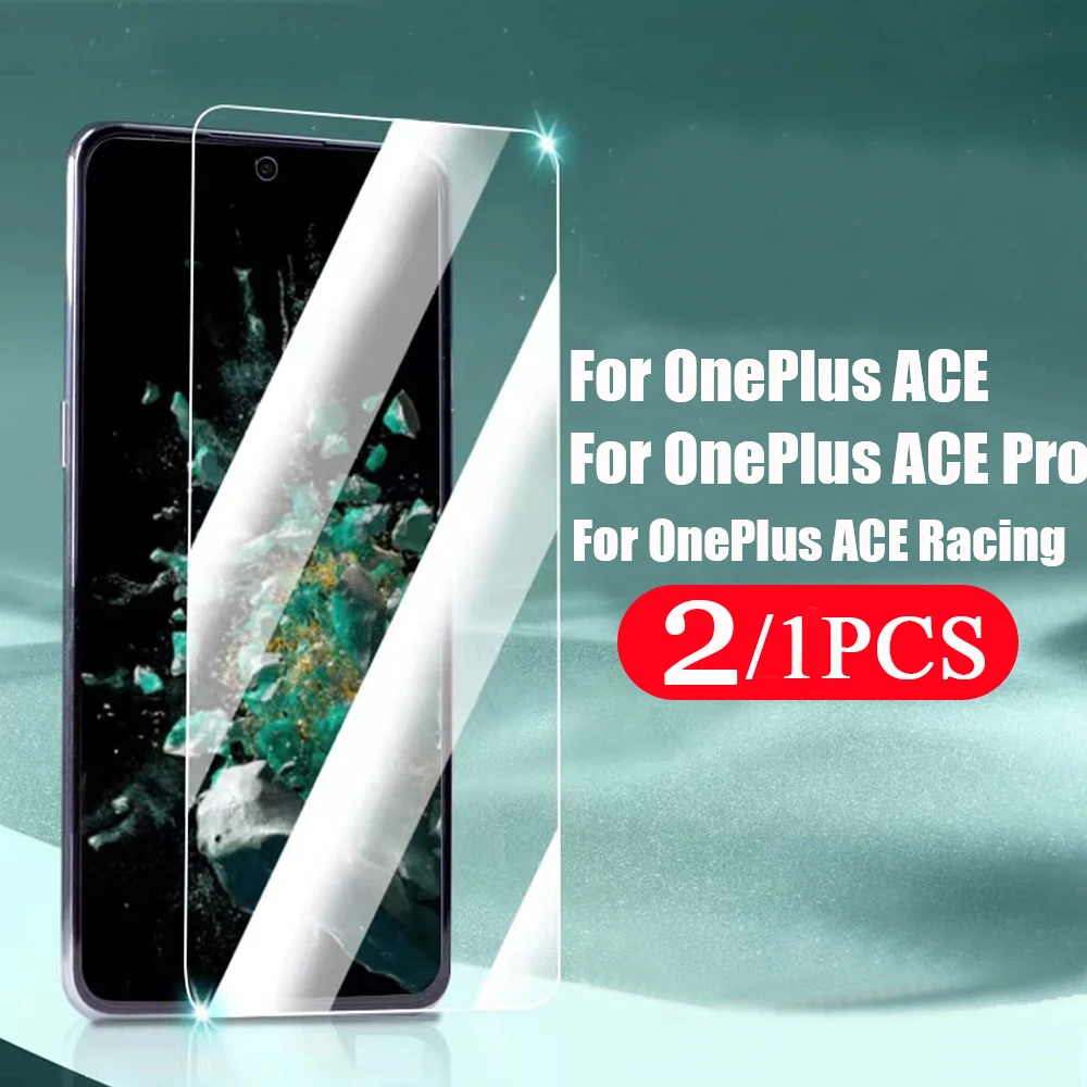 

2/1Pcs For Oneplus 10 9 8 pro tempered glass 9H 9R 10R 11R 8T puls 9E 10T 9RT phone screen protector ACE racing protective film