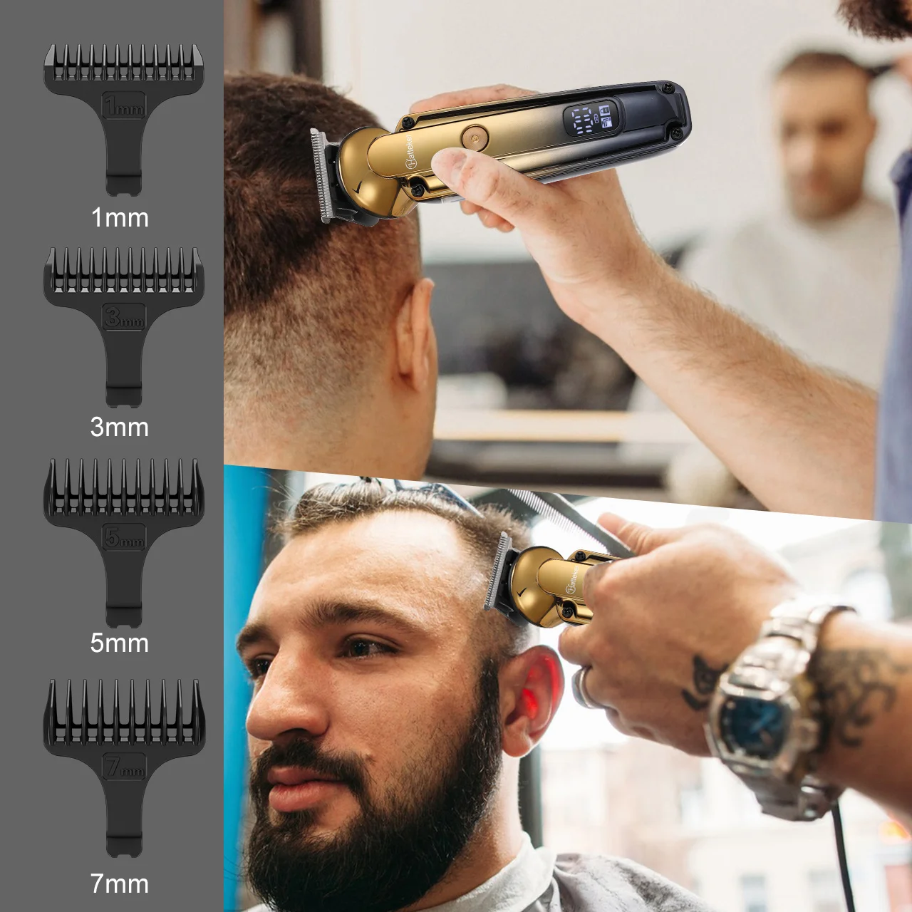Hair Beard Trimmer for Men, Professional T Liners Clippers for Men, Mens Cordless Barber Clippers, Zero Gapped Grooming 3