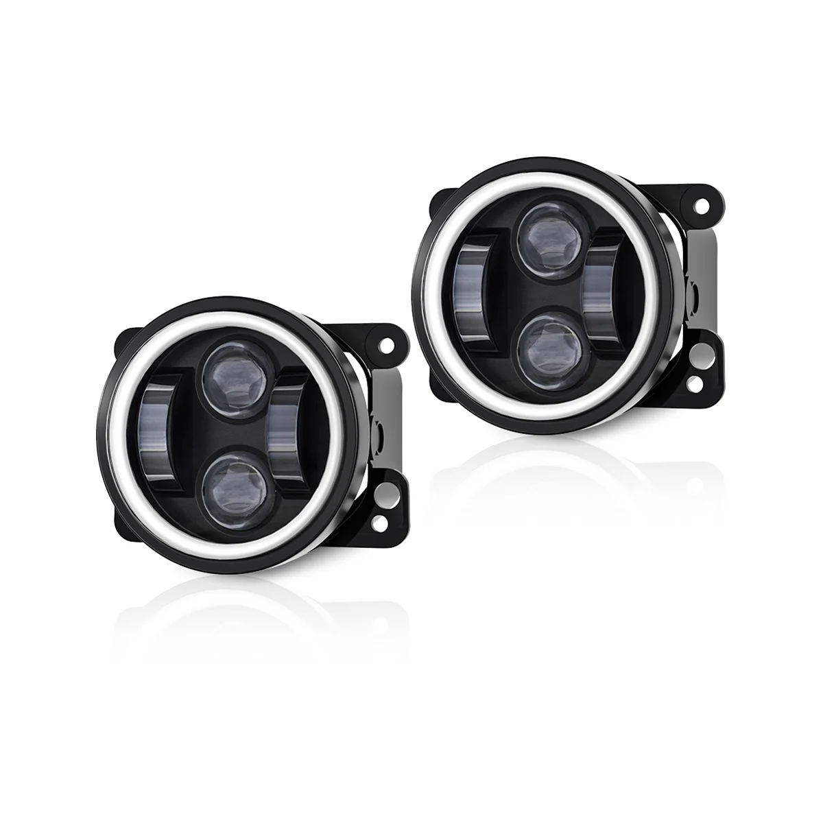 

Противотуманная фара с ангельскими глазами, 4 дюйма, передняя противотуманная фара, запасная Автомобильная фара DRL, противотуманная фара для внедорожника 4x4