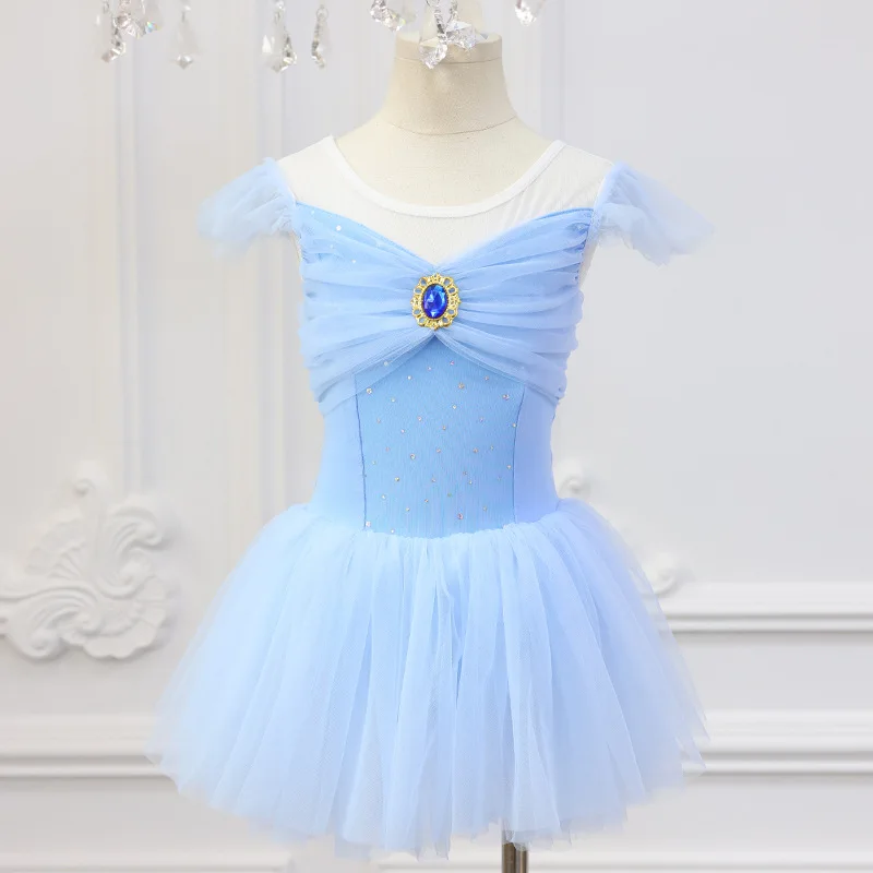 Summer Girls Elsa Princess Dance Costume Tutu Ballet Dance Dress