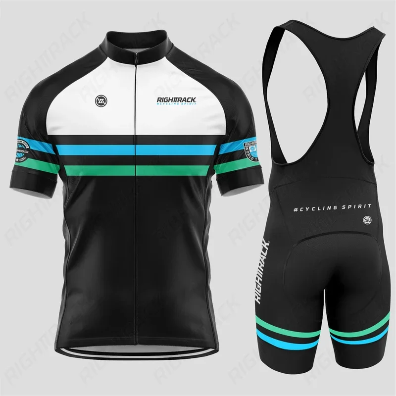 New RightTrack Pro Cycling Suits Men's Outdoor MTB Equip Indoor Training Clothing 20D BIBS Championship Designs Bike Apparel
