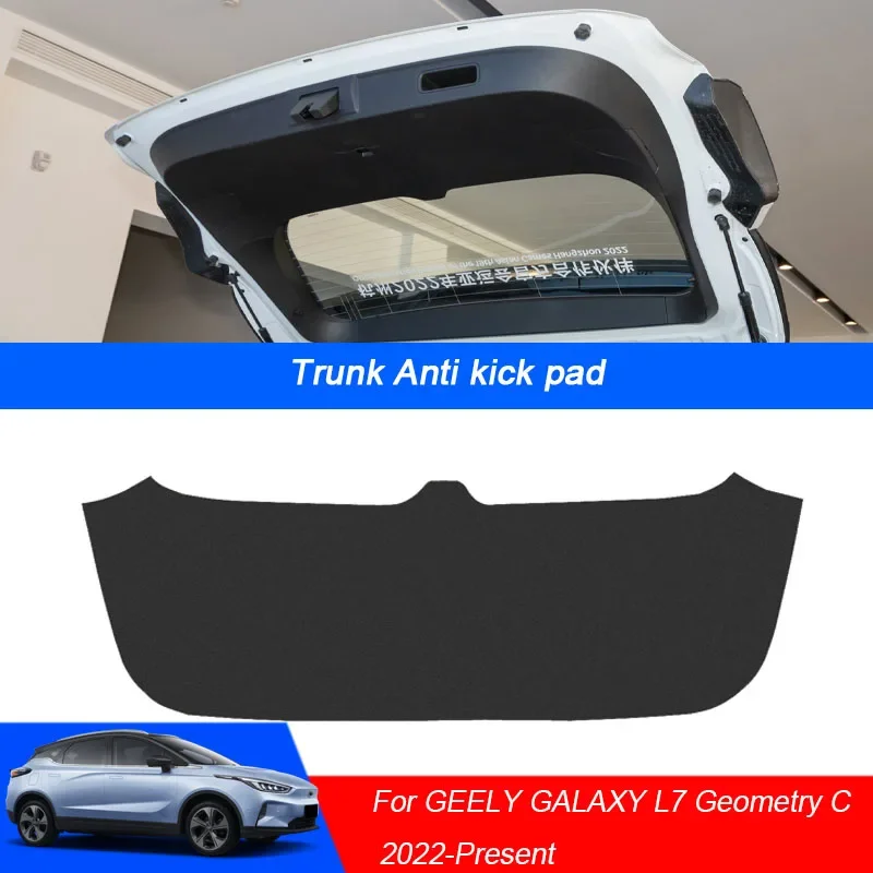 

Car PU Leather Mat Anti-kick Carbon Trunk Weather Dustproof Protection Tailgate Sticker For GEELY GALAXY L7 Geometry C 2022-2025