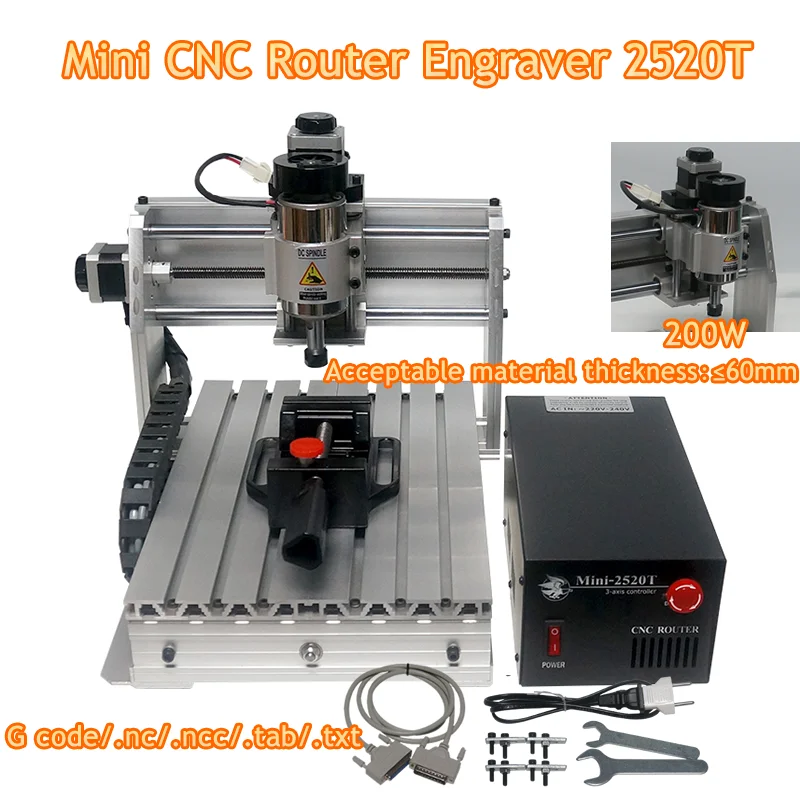 

Mini CNC Router Engraver Milling Machine 2520T