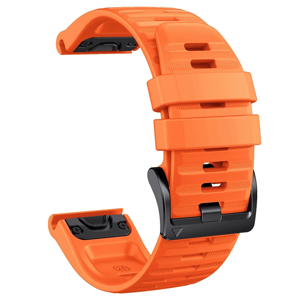 Official QuickFit Silicone Strap - Universal 26mm/22mm Adjustable Band, Unisex Replacement Bracelet