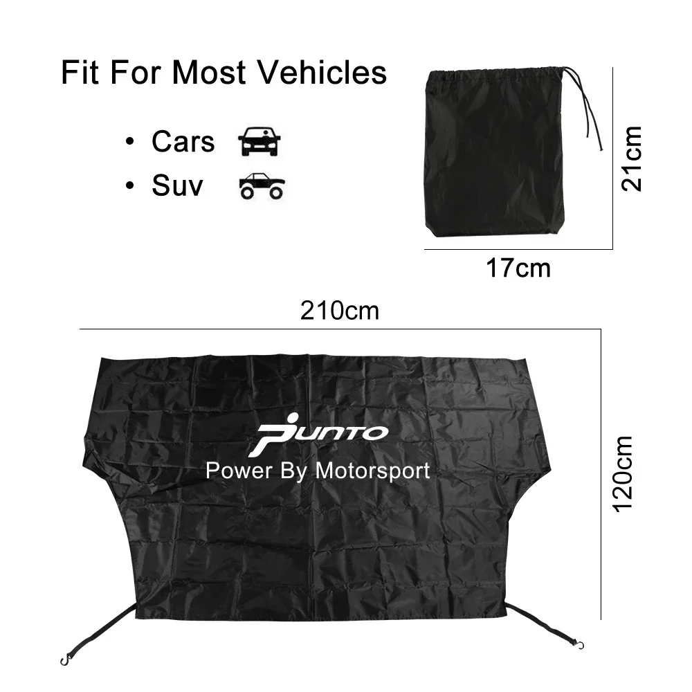 Car Windshield Snow Ice Dust Block Cover Protector Accessories Exterior For Fiat 500 ABARTH Panda 169 2 141 Punto Tipo Egea 356