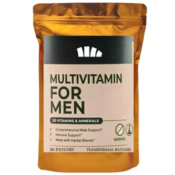 30 Patches Mens Multivitamin Transdermal Patches Energy, Focus & Performance
