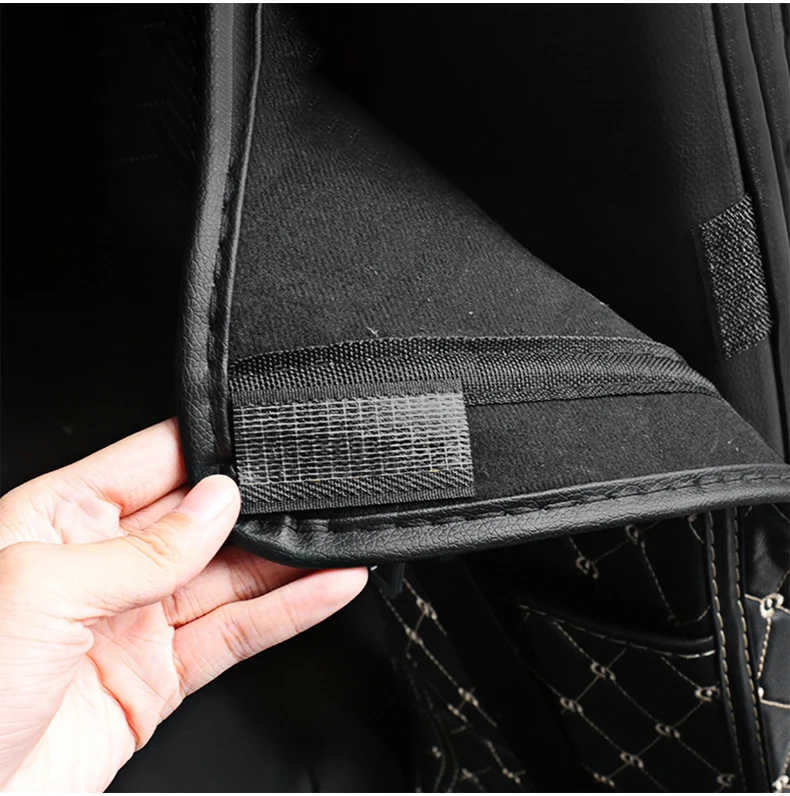 sun cover for car Car Accessories For Toyota Highlander XU70 Kluger 2020-2022 Leather B Pillar Anti-kick Protective Mats Cushion Pad Case Cover Tire Cover