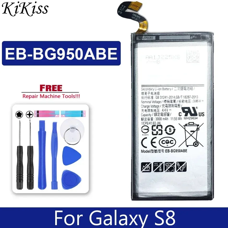 

EB-BG950ABE EB-BG950ABA 3000mAh аккумулятор для Samsung Galaxy S8 SM-G9508 G950T G950U G950V G950F G950S G950A G9500 G950 Batterij