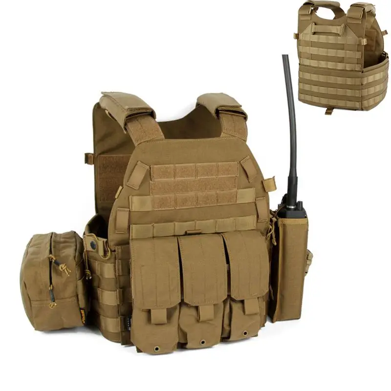 

6094 Tactical Molle Vest Military Army Airsoft Combat Gear Cs War Game Body Armor Hunting Clothing Magazine Pouch