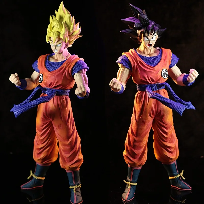 Figura de Son Goku de Dragon Ball Z, 28cm, cabeza de pelo amarillo  reemplazable, modelo de Anime Super Saiyan, el mejor regalo de Navidad -  AliExpress