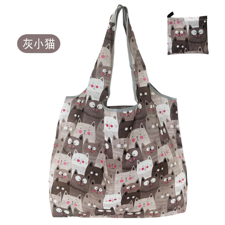 Eco-Friendly Waterproof Folding Tote: Large Reusable Shopping and Storage Bag