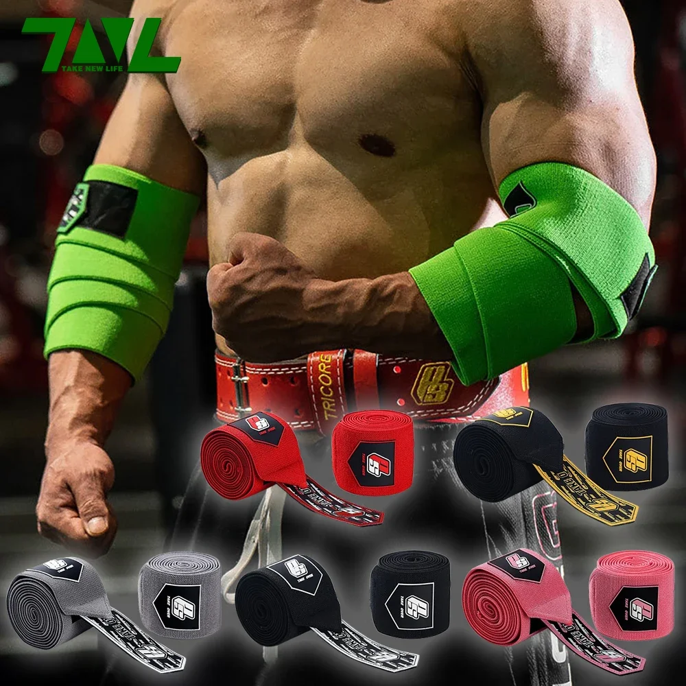 1PC Premium Elbow Pads Wrap Elbow Strap Bandage Brace Support Gym Fitness Sport Protecter Pad for Weightlifting Bench Press