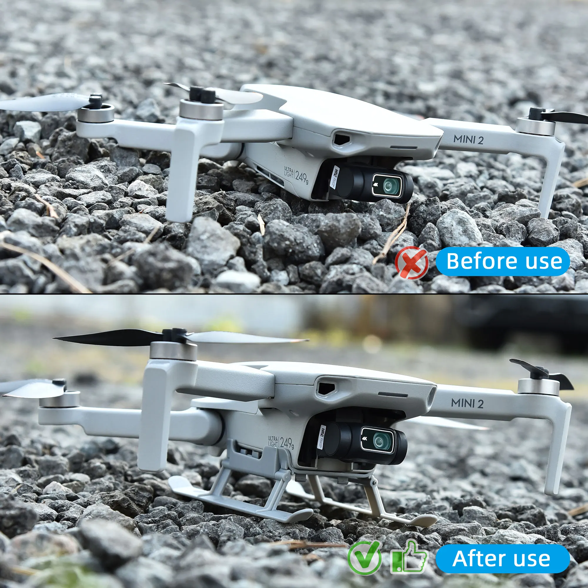 DJI Mavic Mini 2 ̽   Extendsion Leg 15mm Ʈ̴ ŰƮ, DJI Mini 2/Mavic Mini/Mini SE  ׼