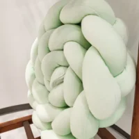 1M/2M/3M/4M bébé pare-chocs lit tresse noeud oreiller coussin pour infantile berceau protecteur lit chambre décor ensemble de literie garçon décoration 4