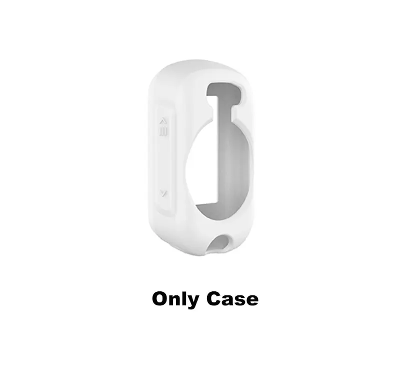 Cyclocomputer Protective Case with Dual Glass Films and Silicone Screen Cover