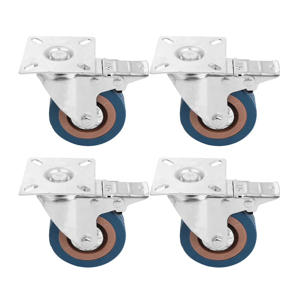 

4 шт. ролики сверхмощные ролики пластина ролики поворотные ролики колесо тележка сменные колеса 3 дюйма