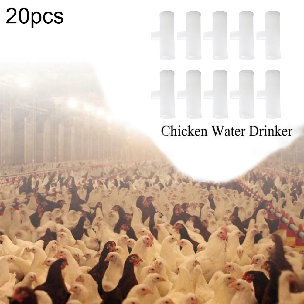 Pet Supplies Drinker Backyard Replacement Tee Fittings White 1/2 Inch Automatic Chicken Cup/nipple T-shaped Pipe
