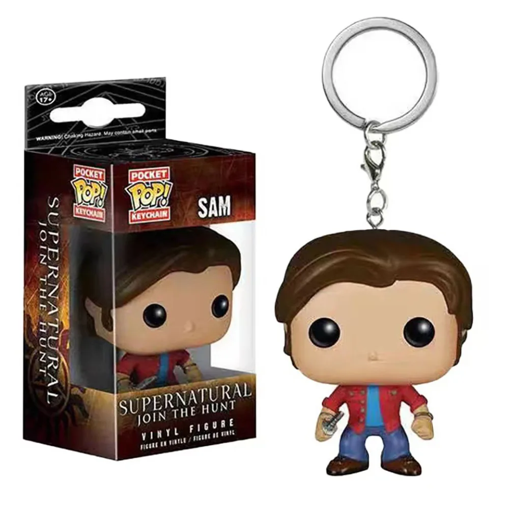 FUNKO POP Keychain Classic Birthday Collection Gift Model Pendant Movie Supernatural Character Backpack Dolls Keychain Pendant 2