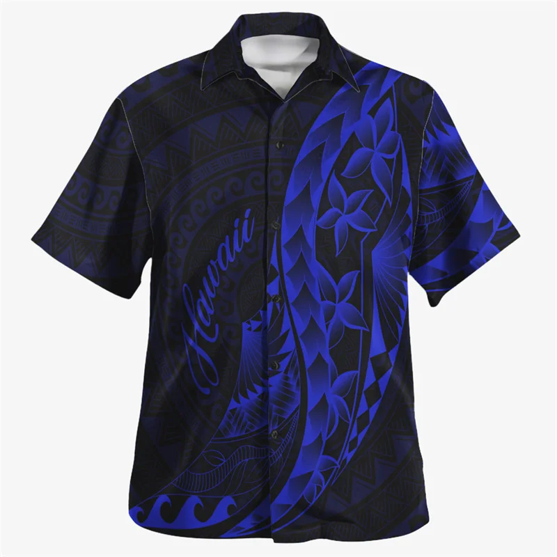 

New Harajuku 3D Printing Amercian Polynesian Hawaii Flag Shirts Men Hawaii Coat Of Arm Graphic Short Shirts Fashion Tops Clothes