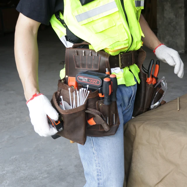 Electrician Tool Pouch China Leather Tool Bag Carpenter Framers - Main Image