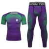 Cody Wholesale Top Sell Mma Rash Guard Custom Stylish Men's purple Compression Sportswear Bjj Rash Guard Running Sportsuits 4