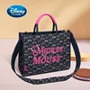 Disney Light Luxury Elegant Pink Embroidered Mickey Mouse Tote Bag Ladies large Capacity High End Brand Shoulder Handbag 1