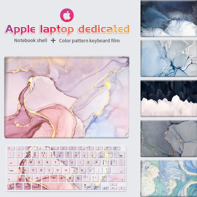 Marble Hard Shell Laptop Case For Macbook Pro 13 M1 Case A2289 A2251 Pro 16 A2141 Keyboard Cover For Macbook Air 13 Case A2179