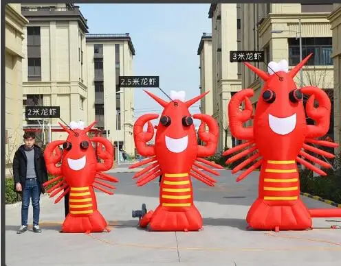 inflatable lobster model vivid inflatable lobster replica for advertising and restaurant with blower top quality