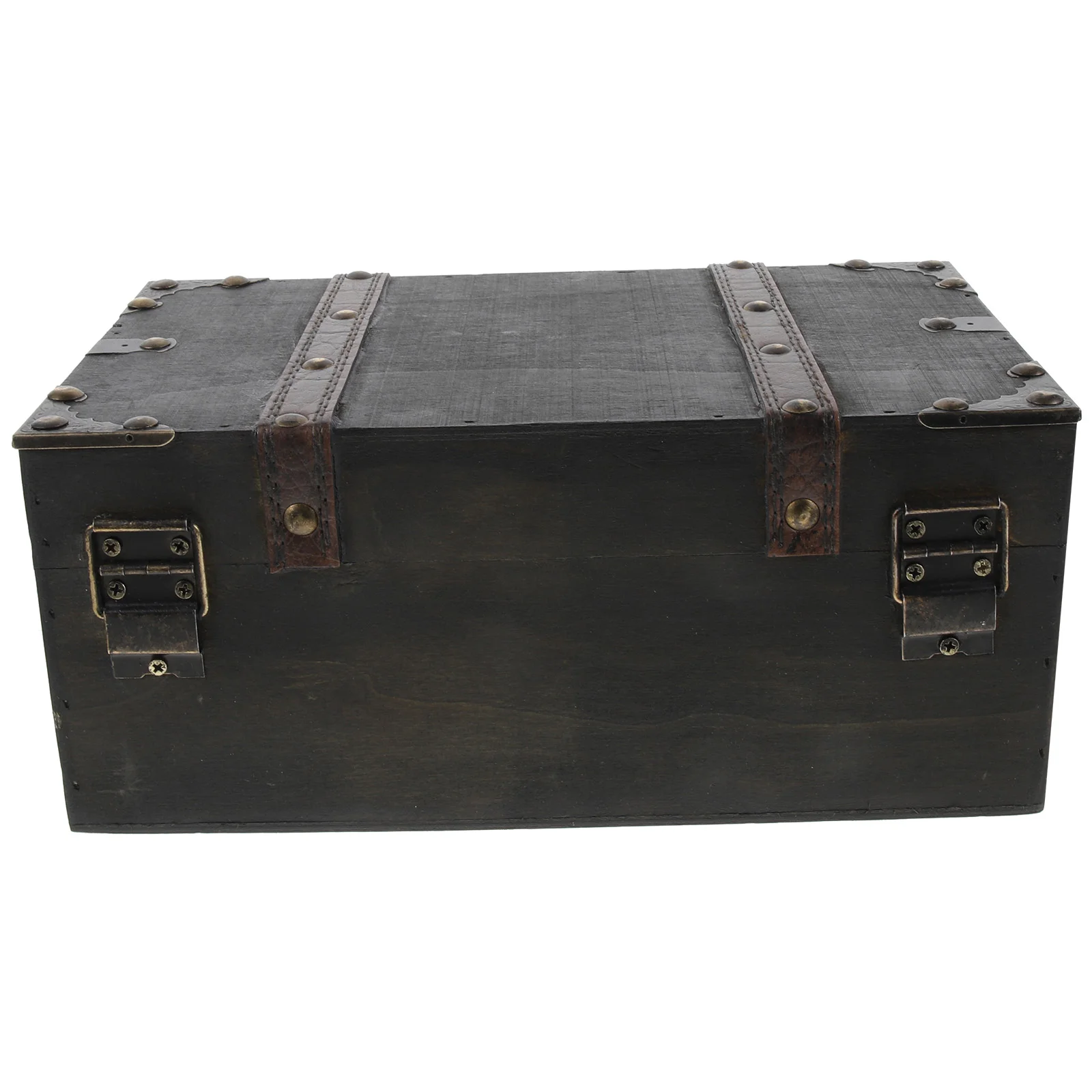 

Vintage Storage Box Toy Bins Wooden Boxes Jewelry Organizer For Craft Documents Retro Sundries Pirate Treasure Chest