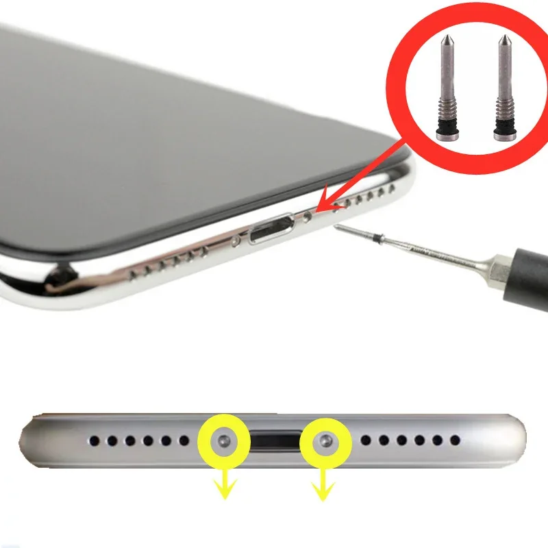 部品取　iPhone 8 ios16.7.10 265GB 100 Pcs Back Cover Screw for iPhone 11 12 6s 6 Plus X XR 13