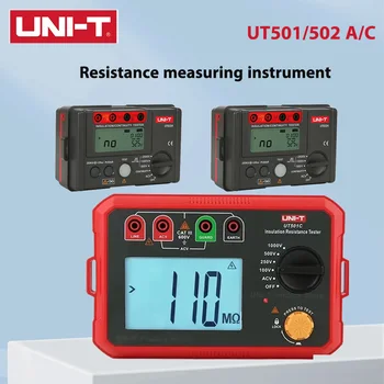UNI-T Insulation Resistance Tester Digital Ohmmeter Megohmmeter Professional Ohm Measurement Tester Voltmeter UT501 UT502 1