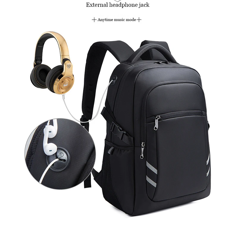 17.3''Laptop Backpack For Men W/USB Port Bag High Quality Oxford Business Bag Computer Bag Leisure Travel Backpack For Students