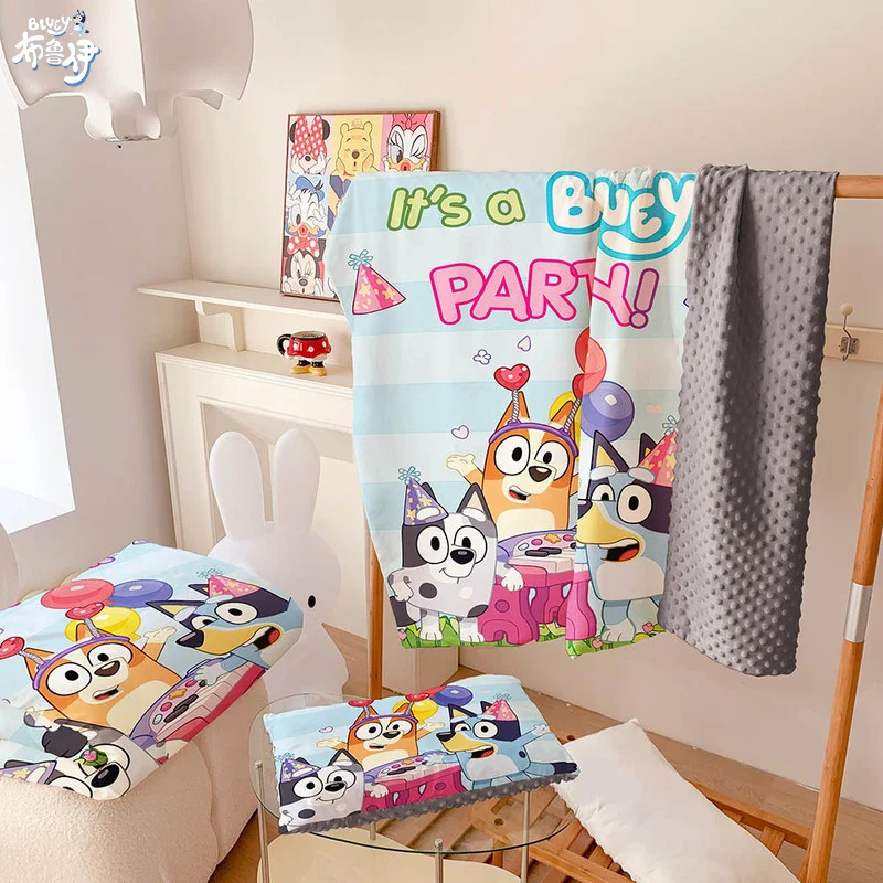 

Детское одеяло с голубой собакой, 120*150