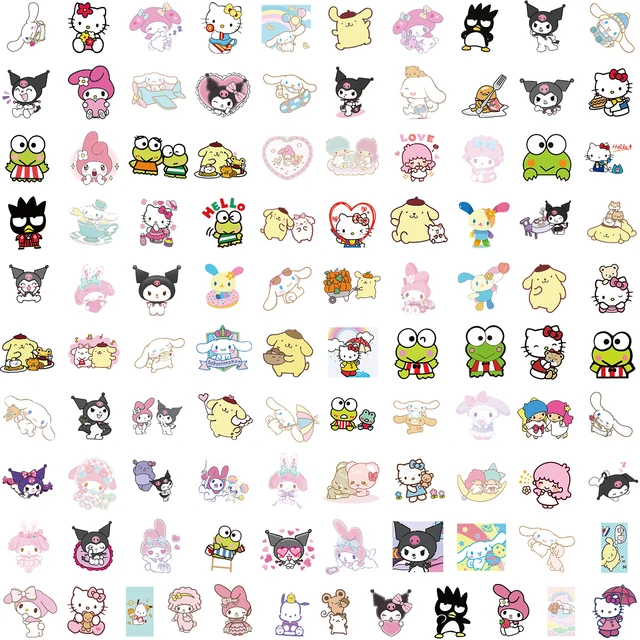 Pack 50 Stickers Pegatinas Hello Kitty Sanrio Envío Rápido