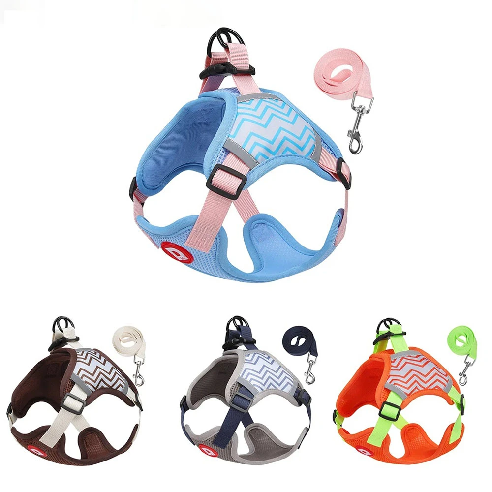Dog Harness Reflective Breathable Pet Harness Vest For Small Large Dog