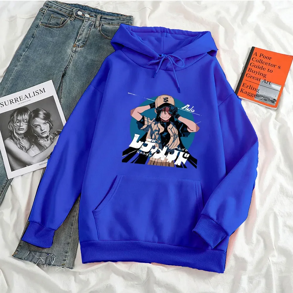 

Ado Hoodie New Harajuku Autumn Winter Sweatshirt Women/men Casual Student 2024 Fashion Hooded Long Sleeve Unisex Streetwear Clot