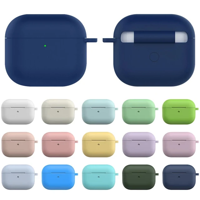 Fundas de silicona suave para auriculares Apple Airpods 3 generación, funda  protectora para auriculares Apple AirPods 3 - AliExpress