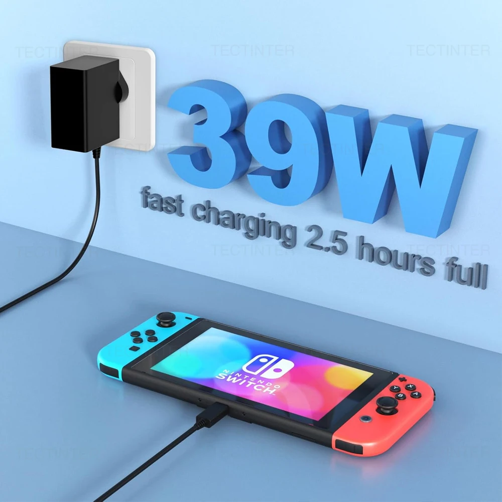 AC Adapter Fast Charger for Nintendo Switch