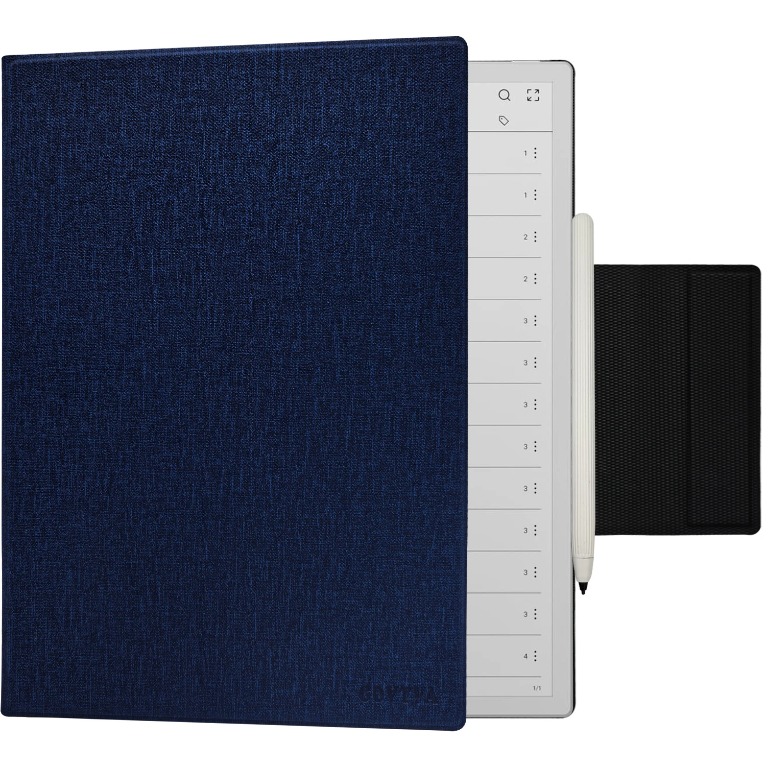 Magnetische Hülle für Onyx Boox Tablet Note Max 13.3, ultradünne, leichte Lederhülle mit magnetischer Stiftschnalle, automatische Schlaf-/Wachfunktion – Detail 8