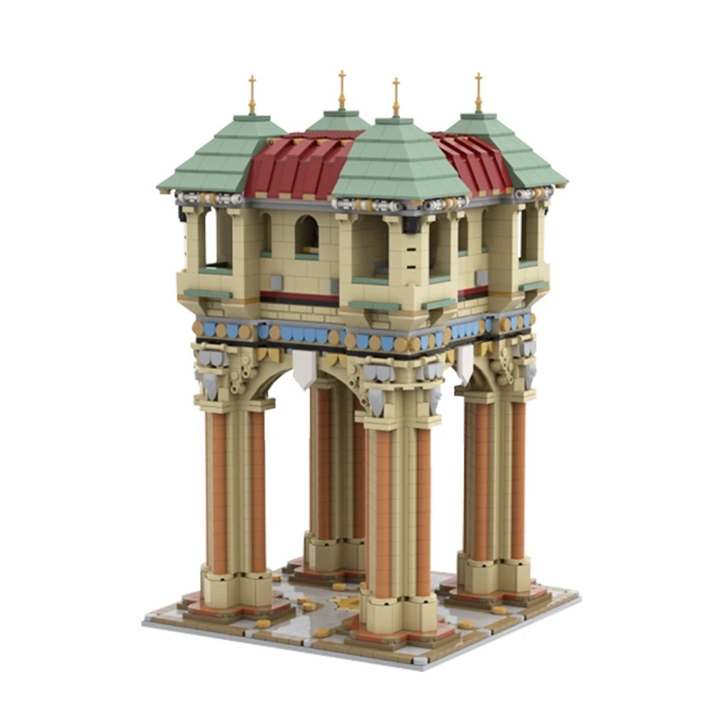 

Gobrick MOC Классическая башня, изготовленные на заказ строительные блоки MOC, конструктор «сделай сам», для взрослых, на день рождения, детская Ро...