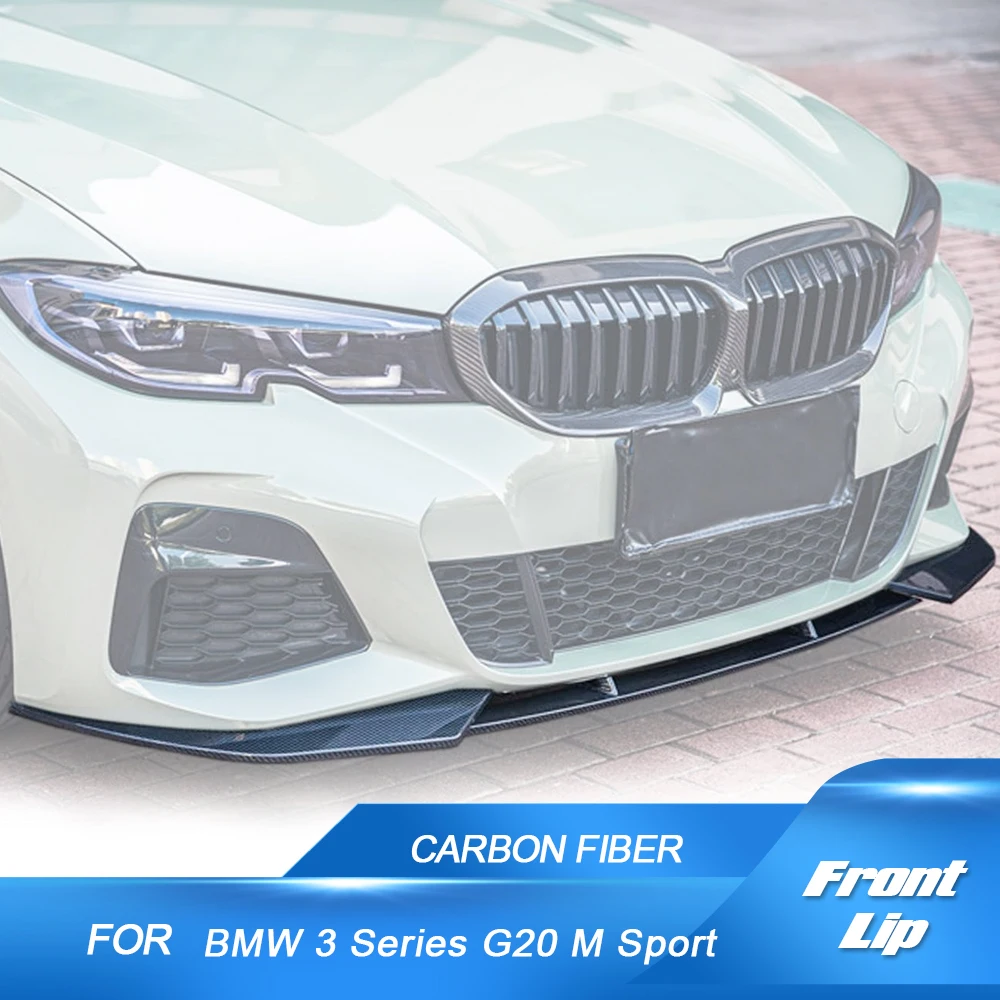 Carbon-Fiber-Car-Front-Lip-for-BMW-3-Series-G20-M-Sport-Sedan-2019-2022 ...