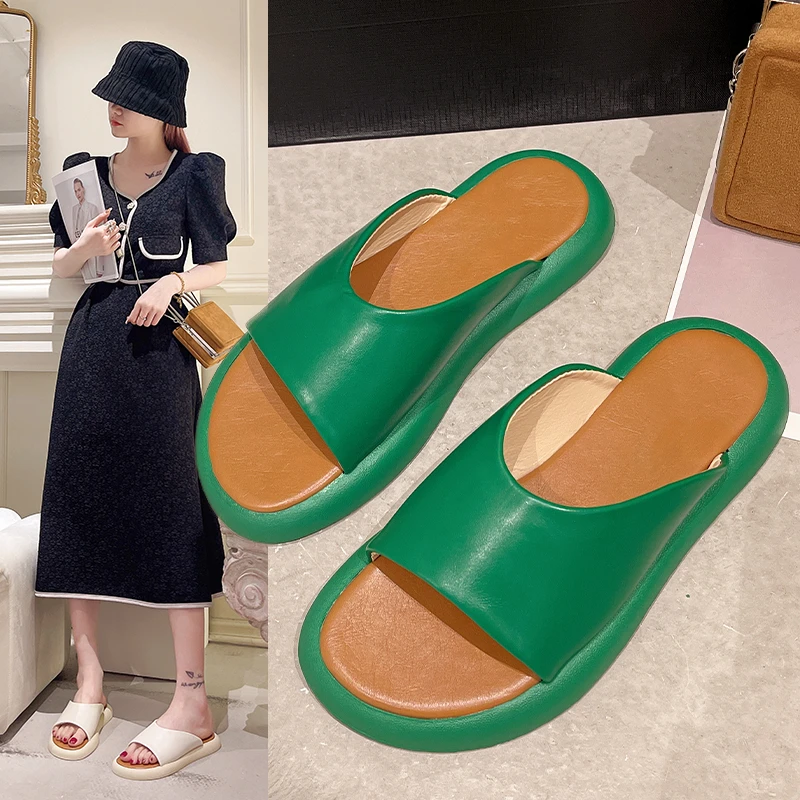 

Summer Women Shoes Platform Soft Slides Flat House Slippers Female 2023 Home Ladies Ytmtloy Indoor Zapatillas Mujer Casa Sapatos